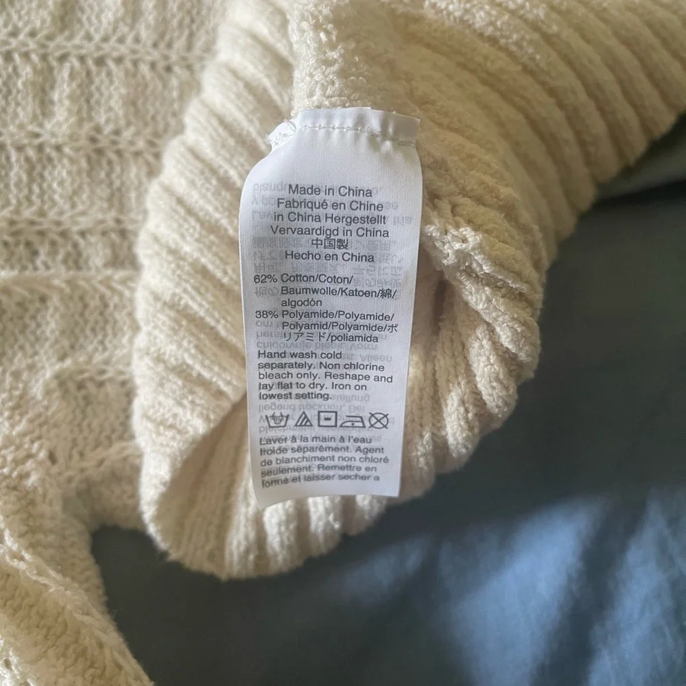 J.Crew V-neck cardigan sweater -Cream -Medium - Picture 8 of 11